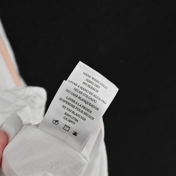 Rails Capri Melon Stripe Tiered Midi Dress Size XS Linen Pastel Cottagecore Boho - Picture 8 of 14